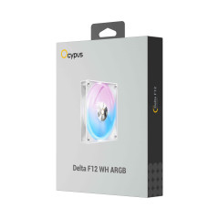FAN 120MM OCYPUS DELTA F12 WH ARGB BRANCO DELTA-F12-WH 1AMOOX-GL