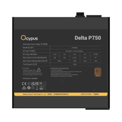 FONTE DELTA P750 80 PLUS BRONZE OCYPUS PRETO DELTA-P750-B1FDBK025X-BR