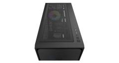 GABINETE OCYPUS DELTA C70 BK ARGB PRETO C/FAN DELTA-C70-BKG400XX-GL