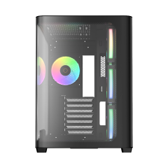 GABINETE OCYPUS IOTA C70 BK CURVE ARGB DIGITAL PRETO S/F IOTA-C70-BKD400CD-GL