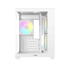 GABINETE OCYPUS GAMMA C54 WH ARGB BRANCO C/F GAMMA-C54-WHD300XX-GL