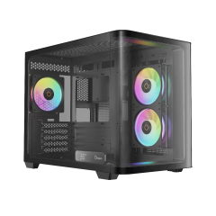 GABINETE OCYPUS IOTA C50 BK CURVE ARGB DIGITAL PRETO C/F IOTA-C50-BKD300CD-GL