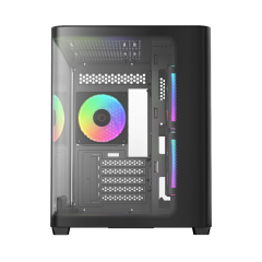GABINETE OCYPUS IOTA C50 BK CURVE ARGB DIGITAL PRETO C/F IOTA-C50-BKD300CD-GL