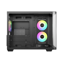 GABINETE OCYPUS IOTA C50 BK CURVE ARGB DIGITAL PRETO C/F IOTA-C50-BKD300CD-GL