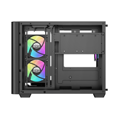 GABINETE OCYPUS IOTA C50 BK CURVE ARGB DIGITAL PRETO C/F IOTA-C50-BKD300CD-GL