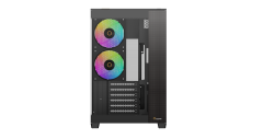 GABINETE OCYPUS DELTA C74 BK ARGB PRETO C/FAN DELTA-C74-BKD200XX-GL