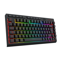 TECLADO MEMBRANA GAMER REDRAGON CRESCENT K524-RGB-PT PTO