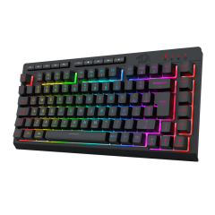 TECLADO MEMBRANA GAMER REDRAGON CRESCENT K524-RGB-PT PTO