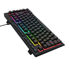 TECLADO MEMBRANA GAMER REDRAGON CRESCENT K524-RGB-PT PTO