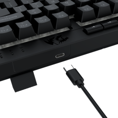 TECLADO MEMBRANA GAMER REDRAGON CRESCENT K524-RGB-PT PTO
