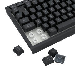 TECLADO MEMBRANA GAMER REDRAGON CRESCENT K524-RGB-PT PTO