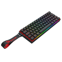 TECLADO GAMER REDRAGON FIZZ MAGNETIC RGB K617RGB-MP-PT PTO (SWITCH AMBERMAG)