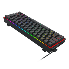 TECLADO GAMER REDRAGON FIZZ MAGNETIC RGB K617RGB-MP-PT PTO (SWITCH AMBERMAG)