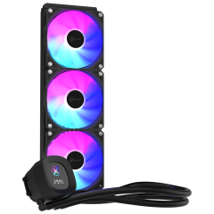 WATER COOLER KALKAN AURA DIGITAL 360MM ARGB PRETO KLK00101