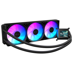 WATER COOLER KALKAN AURA LCD 360MM ARGB PRETO KLK00103