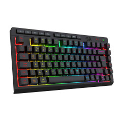 TECLADO MEMBRANA GAMER REDRAGON CRESCENT PRO 75% 3 MODE PRETO S/F - K524RGB-PRO