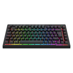 TECLADO MEMBRANA GAMER REDRAGON CRESCENT PRO 75% 3 MODE PRETO S/F - K524RGB-PRO