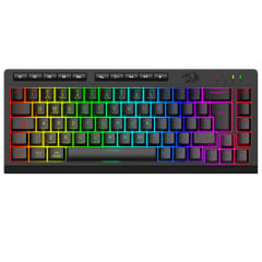 TECLADO MEMBRANA GAMER REDRAGON CRESCENT PRO 68% 3 MODE PRETO S/F - K519RGB-PRO
