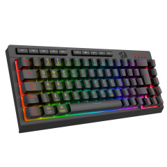 TECLADO MEMBRANA GAMER REDRAGON CRESCENT PRO 68% 3 MODE PRETO S/F - K519RGB-PRO