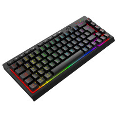 TECLADO MEMBRANA GAMER REDRAGON CRESCENT PRO 68% 3 MODE PRETO S/F - K519RGB-PRO