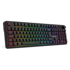 TECLADO MEMBRANA RM104 VOLVANO RGB 3 MODE PRETO S/F - K526-WL