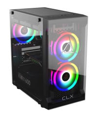 GABINETE GAMER CLX TALOS E2K V1 C/FAN PRETO CLX-TALOS E2K V1