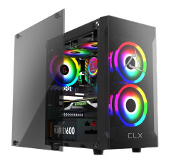 GABINETE GAMER CLX TALOS E2K V1 C/FAN PRETO CLX-TALOS E2K V1