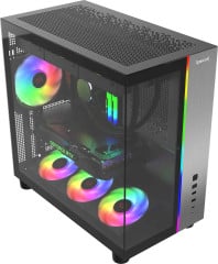 GABINETE GAMER REDRAGON PULSE S/F PRETO CA-620B