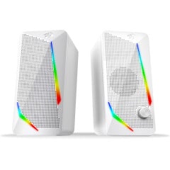 CAIXA DE SOM GAMER WALTZ RGB BRANCO GS510W
