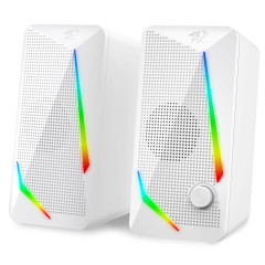 CAIXA DE SOM GAMER WALTZ RGB BRANCO GS510W