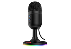 MICROFONE GAMER PULSAR RGB PRETO GM303