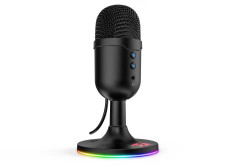 MICROFONE GAMER PULSAR RGB PRETO GM303