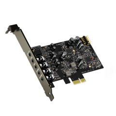 PLACA DE SOM GAMER CREATIVE PCI-E SOUND BLASTER AUDIGY FX PRO PRETO 70SB197000000