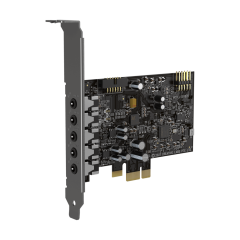 PLACA DE SOM GAMER CREATIVE PCI-E SOUND BLASTER AUDIGY FX PRO PRETO 70SB197000000