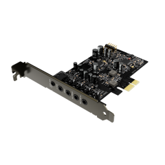 PLACA DE SOM GAMER CREATIVE PCI-E SOUND BLASTER AUDIGY FX PRO PRETO 70SB197000000