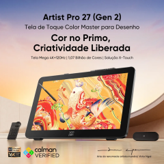 MESA DIGITALIZADORA ARTIST PRO 27 GEN 2 DRAWING DISPLAY PRETO MD270UH-US