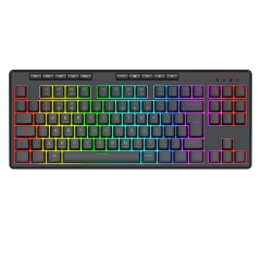 TECLADO MEMBRANA GAMER REDRAGON SHIVA TKL RGB PRETO K516-RGB