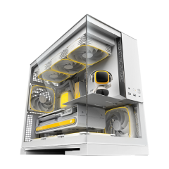 GABINETE GEOMETRIC FUTURE MODEL 3 BRANCO (S/FAN) - GEO-M3-W