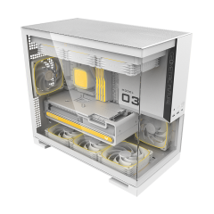 GABINETE GEOMETRIC FUTURE MODEL 3 BRANCO (S/FAN) - GEO-M3-W