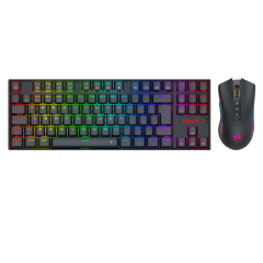 KIT TECLADO E MOUSE REDRAGON S/F PRETO S169