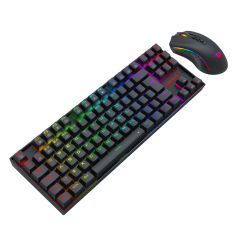 KIT TECLADO E MOUSE REDRAGON S/F PRETO S169
