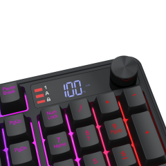 TECLADO MEMBRANA REDRAGON VOLCANO PRO PRETO RGB S/F - K526-PRO