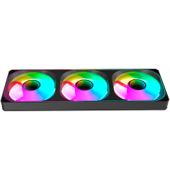 FAN 360MM (3X120MM) FRAME UNICO KALKAN STRIX ARGB PRETO - KLK00020