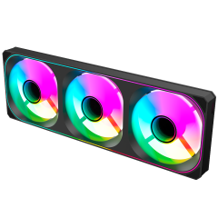 FAN 360MM (3X120MM) FRAME UNICO KALKAN STRIX ARGB PRETO - KLK00020