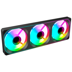 FAN 360MM (3X120MM) FRAME UNICO KALKAN STRIX ARGB PRETO - KLK00020