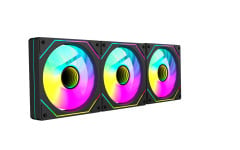 KIT DE FAN 3X 120MM REDRAGON ARGB PRETO - GC-F015