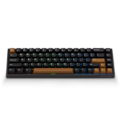 TECLADO MAGNETICO AKKO MONSGEEK FUN68 HE MISTY BLACK E BROWN SWITCH GLARE MAGNETIC - 6975351387329