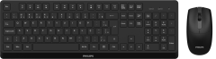 COMBO TECLADO + MOUSE PHILIPS SPT6368B/78 S/F PRETO