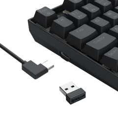 TECLADO MAGNETICO REDRAGON NEPHRITE PRO PRETO RGB S/F SW/ CORALMAG - K736-PRO-M