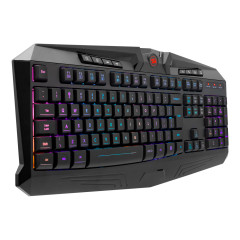TECLADO MEMBRANA GAMER HARPE RGB PTO
